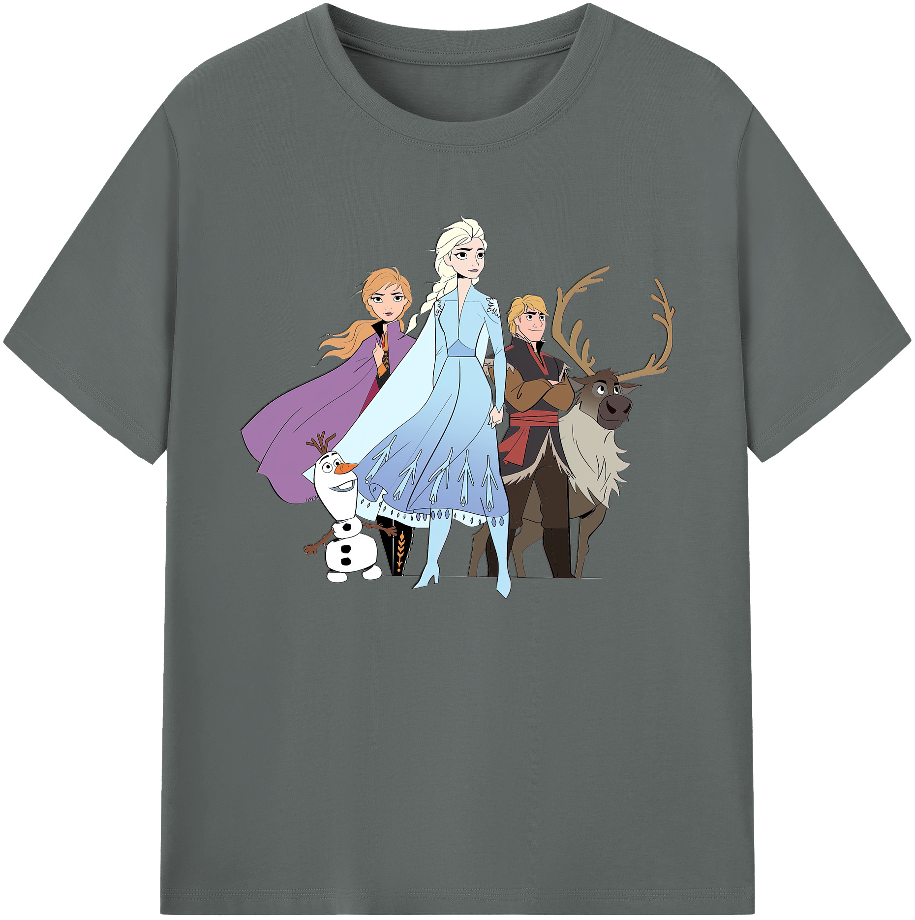 （画像用） アナと雪の女王 アンナ エルサ Frozen Anna Elsa 綿100％ メンズ半袖Tシャツ｜肌触りやわらか＆通気性